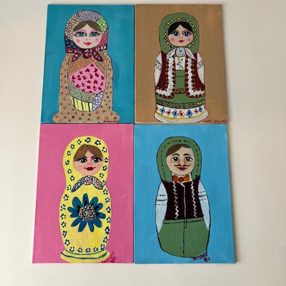 Set Of 4 Matryoshka Nesting D465