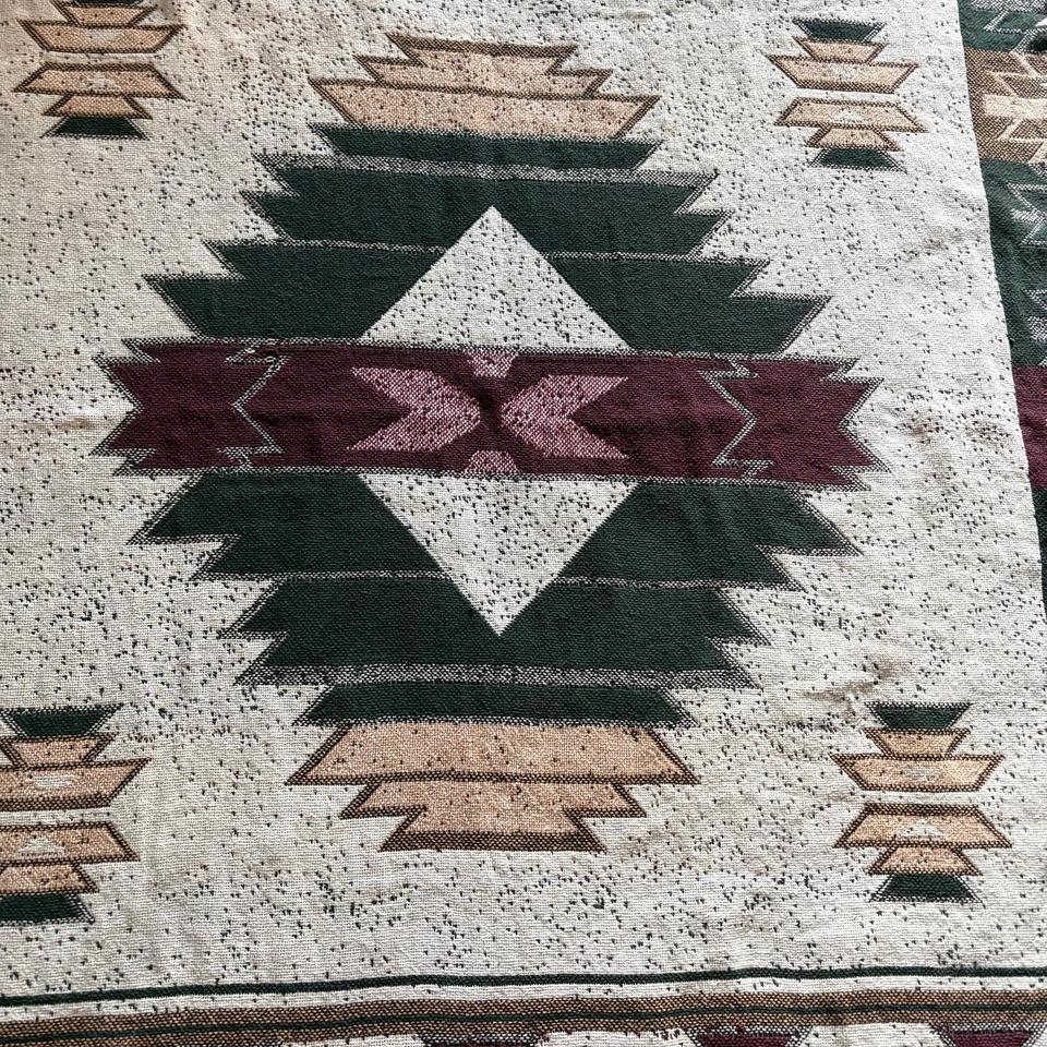 Vintage Woven Throw Blanket With 8cde 3
