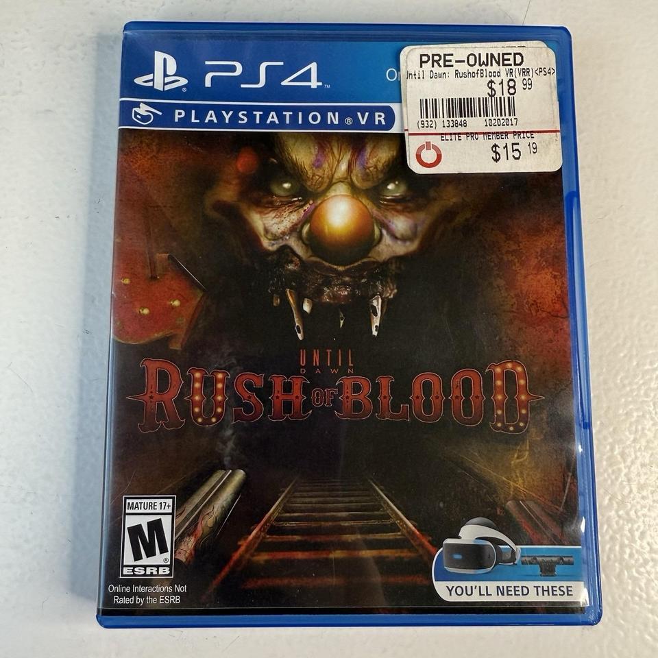 Ps4 Until Dawn Rush Of