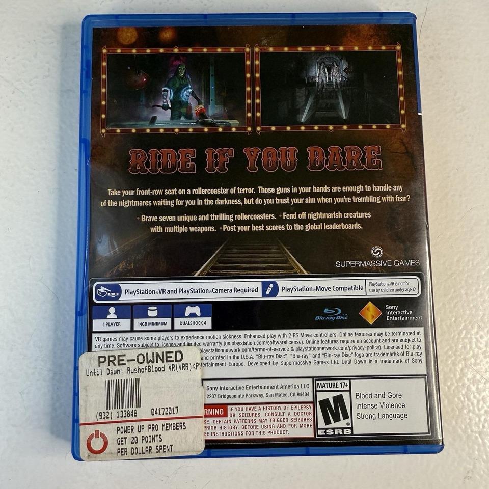 Ps4 Until Dawn Rush Of 2