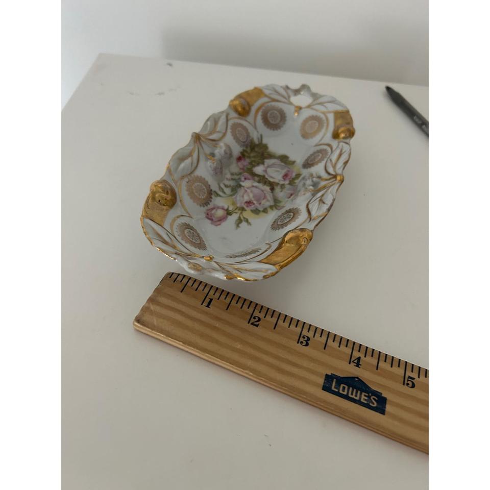 Antique Ipf Germany Porcelain Trinket D874 7