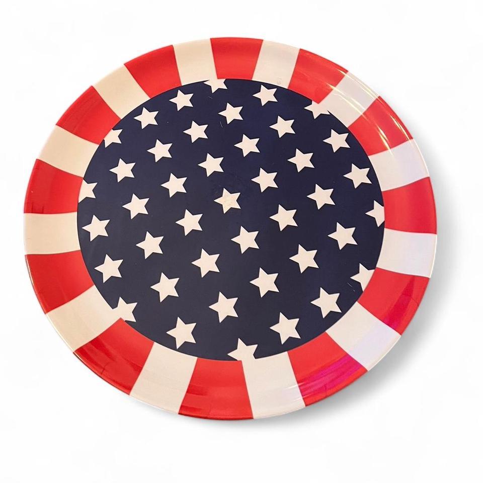 Patriotic Red And White Striped