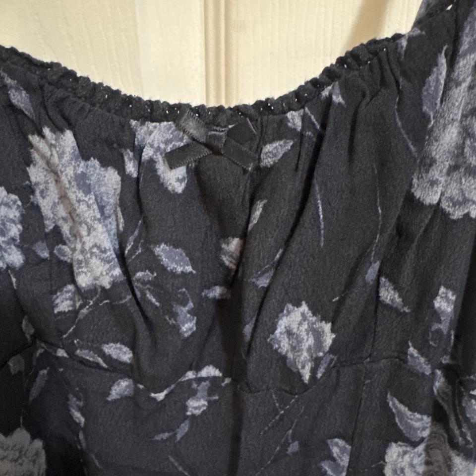 Wild Fable Black Floral Slip C035 2