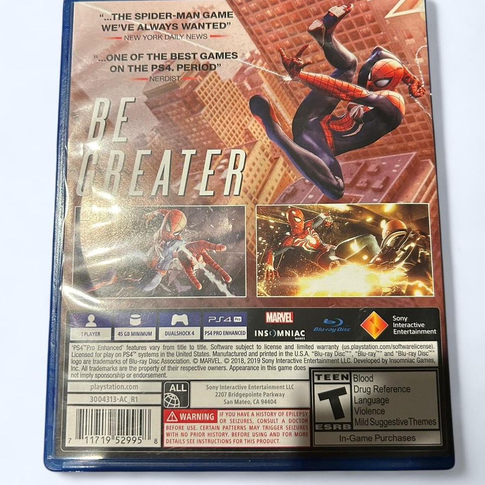 Ps4 Marvel Spider Man Game Spiderman 2