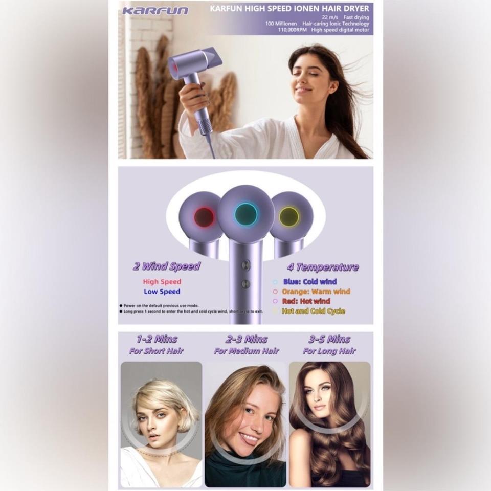 Hair Dryer 110000 Rpm High Speed 5