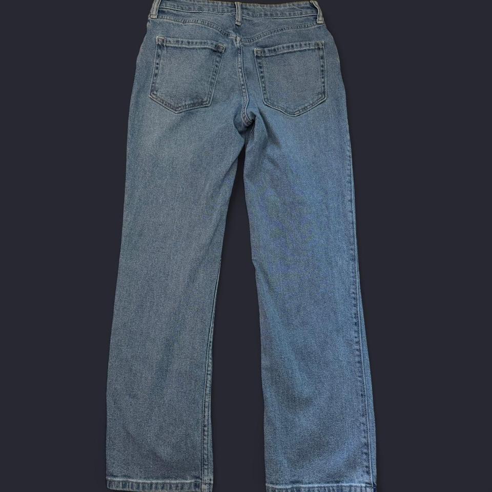 Hollister Blue High Rise Straight Jeans Affa 2