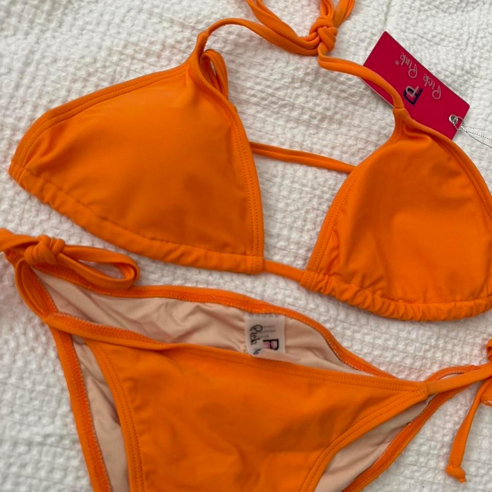 Orange Bikini Set With Adjustable 09ca 2