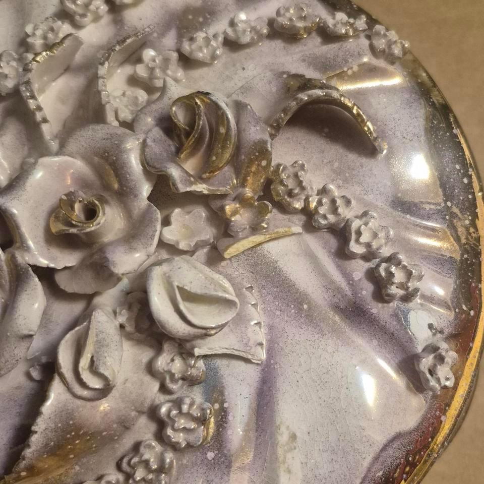 Vintage Hand Painted Porcelain Floral Trinket 3