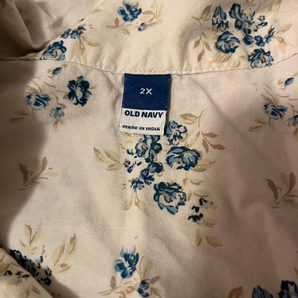 Old Navy Bluecream Floral Pajama 4999 3
