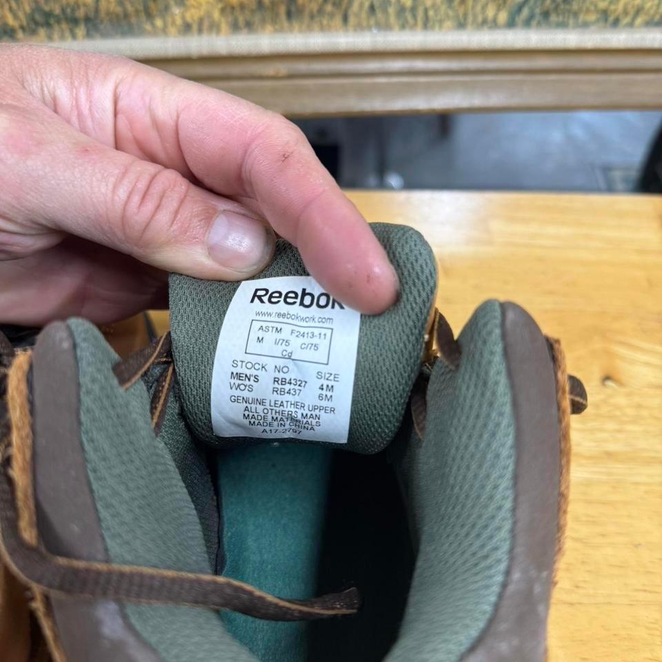 Brown And Blue Reebok Leather 7
