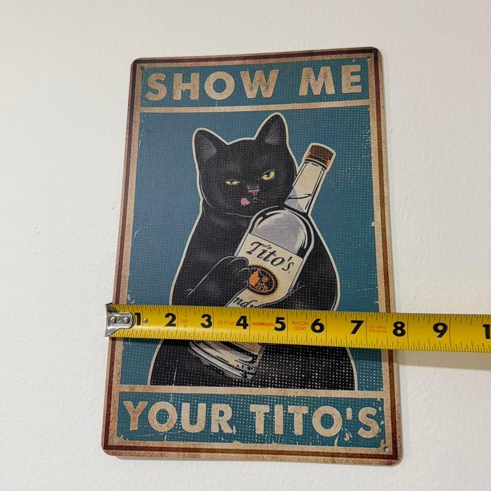 Cat With A Bottle Metal 82af 3