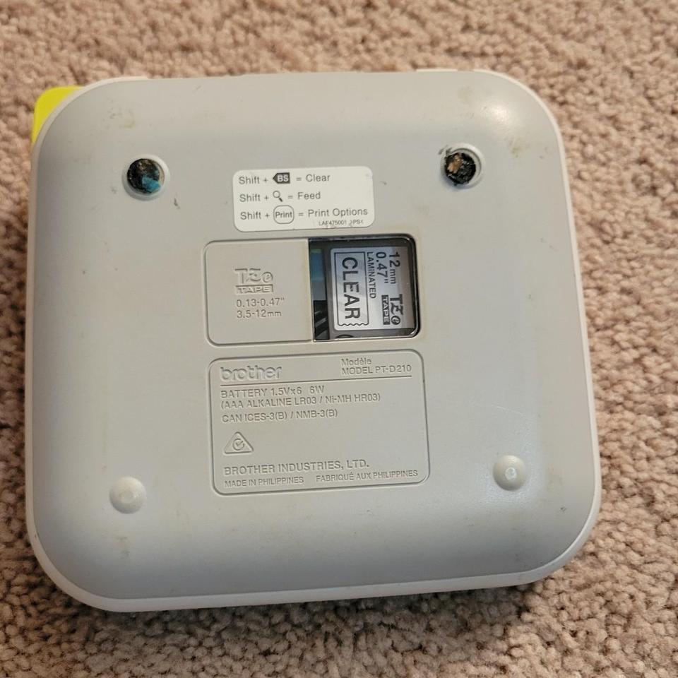 Brother P Touch White Label Maker E5d9 2
