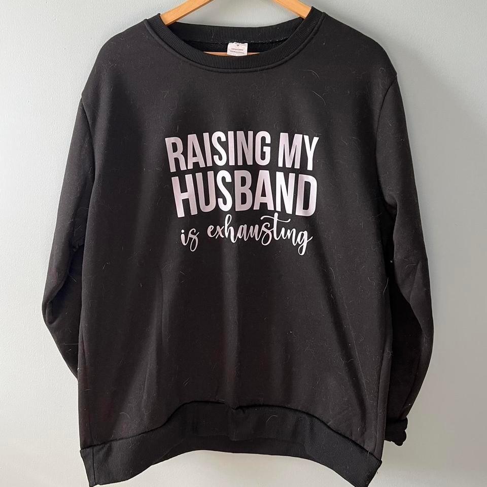 Funny Black Crewneck Sweatshirt With