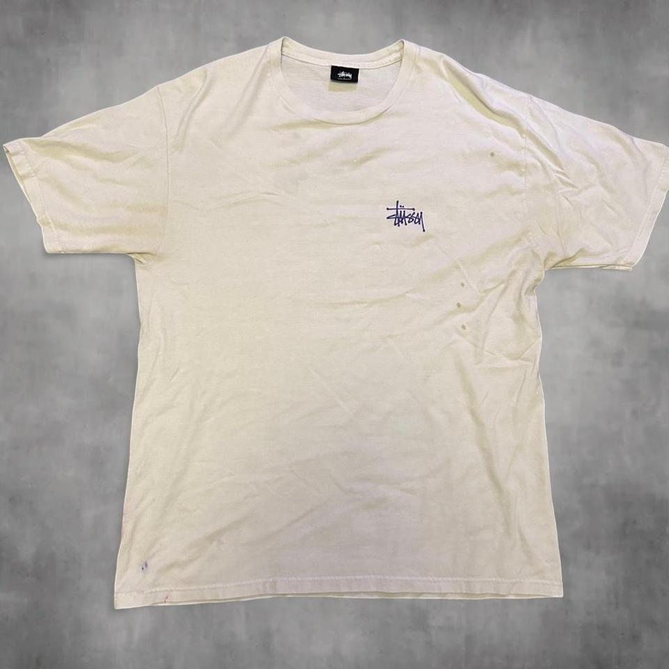 24 Authentic Stussy White Tee Da79