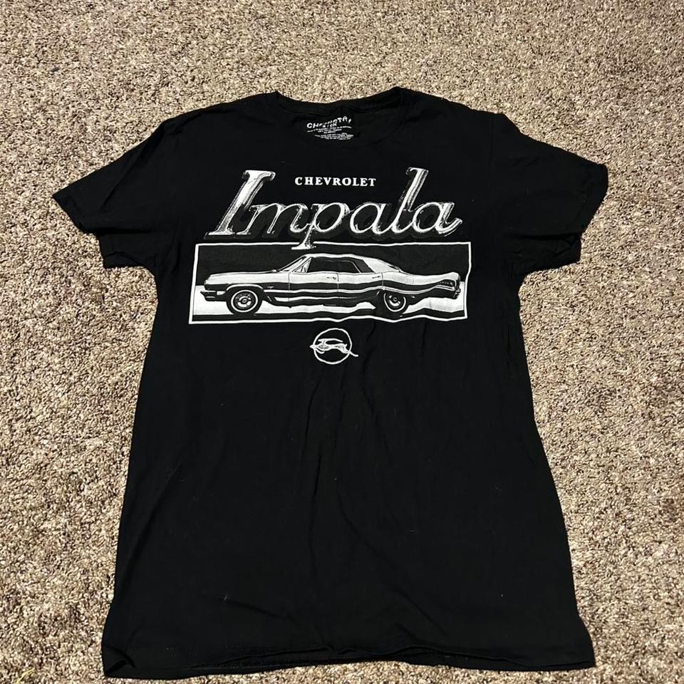 Black Chevrolet Impala T Shirt Size F9b0