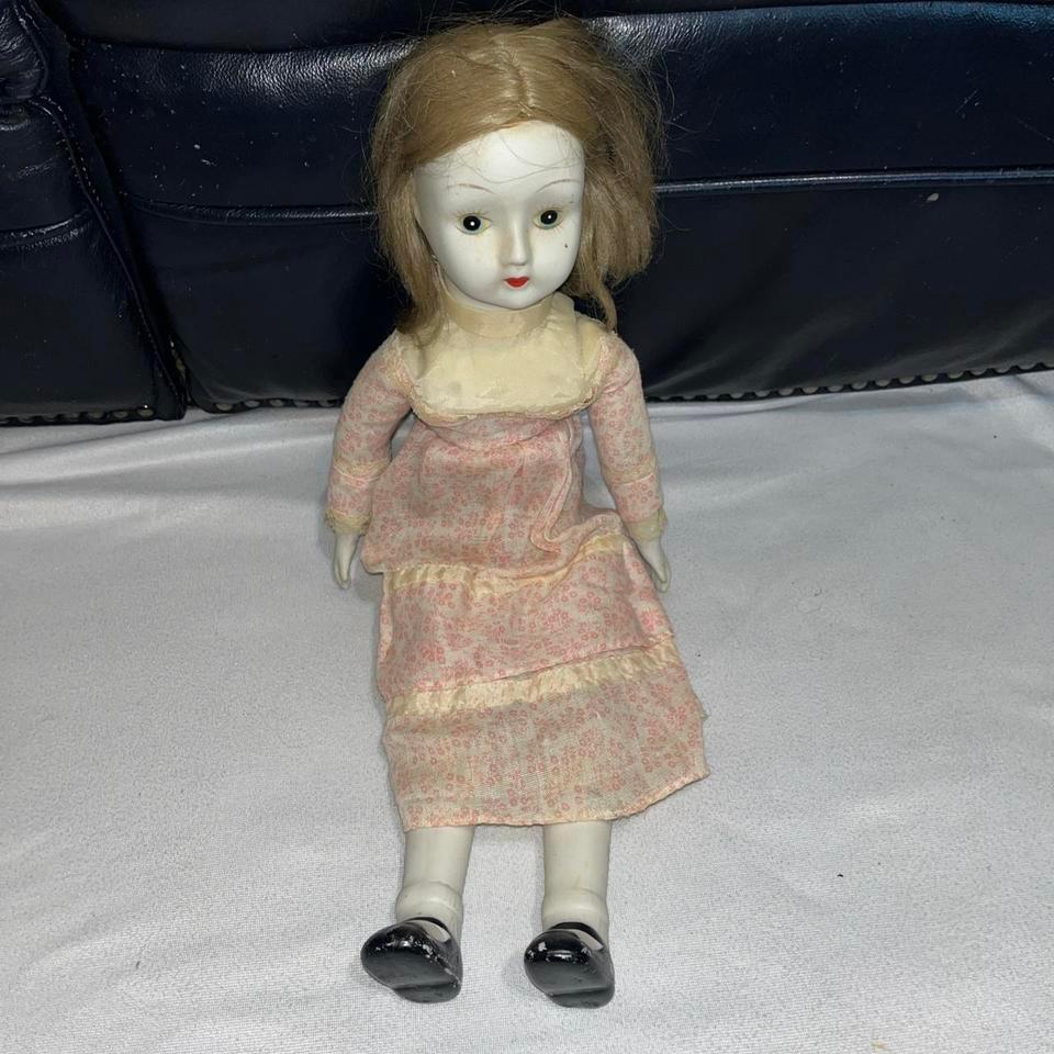 Vintage Creepy Porcelain Doll 1970s 2