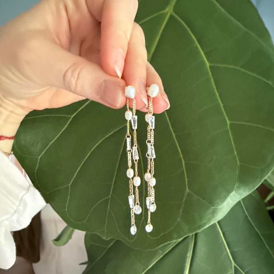 Anthropology Pearl And Cz Gold 2dd7 2