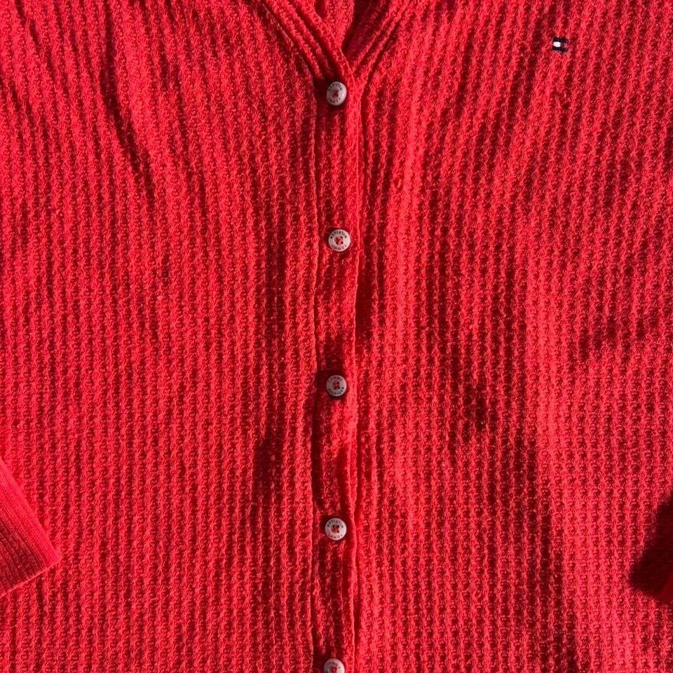 Tommy Hilfiger Redish Coral Button E9a3 3