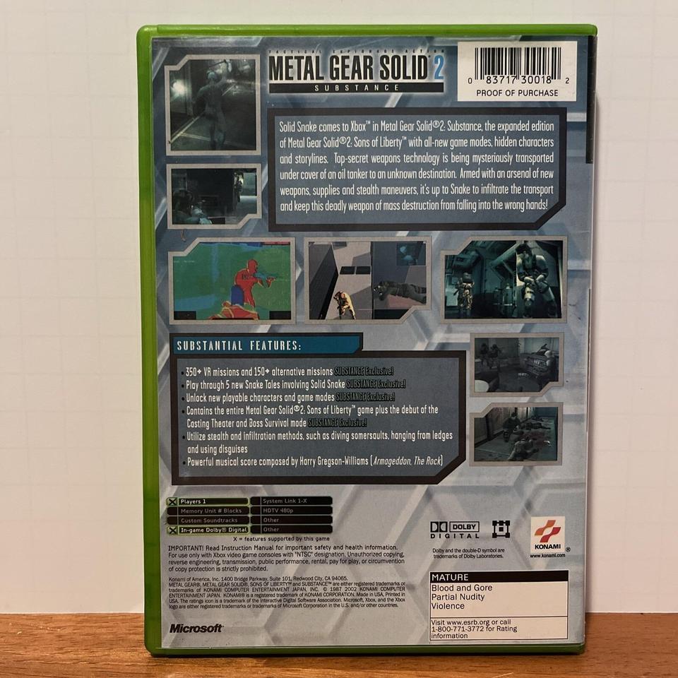 Metal Gear Solid 2 Substance 2