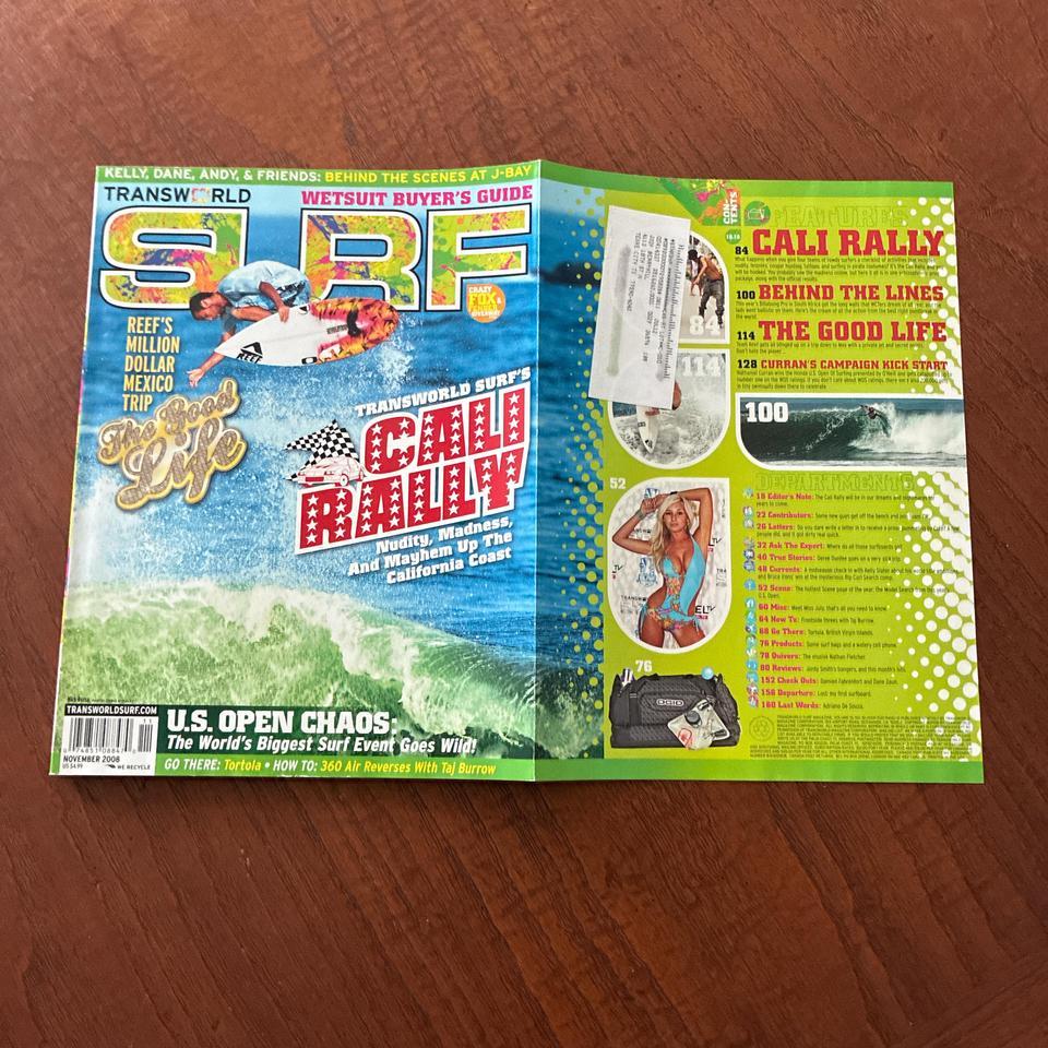 November 2008 Transworld Surf Magazine 106c 2