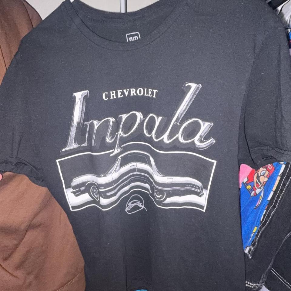 Chevrolet Impala Black T Shirt Size D0a7