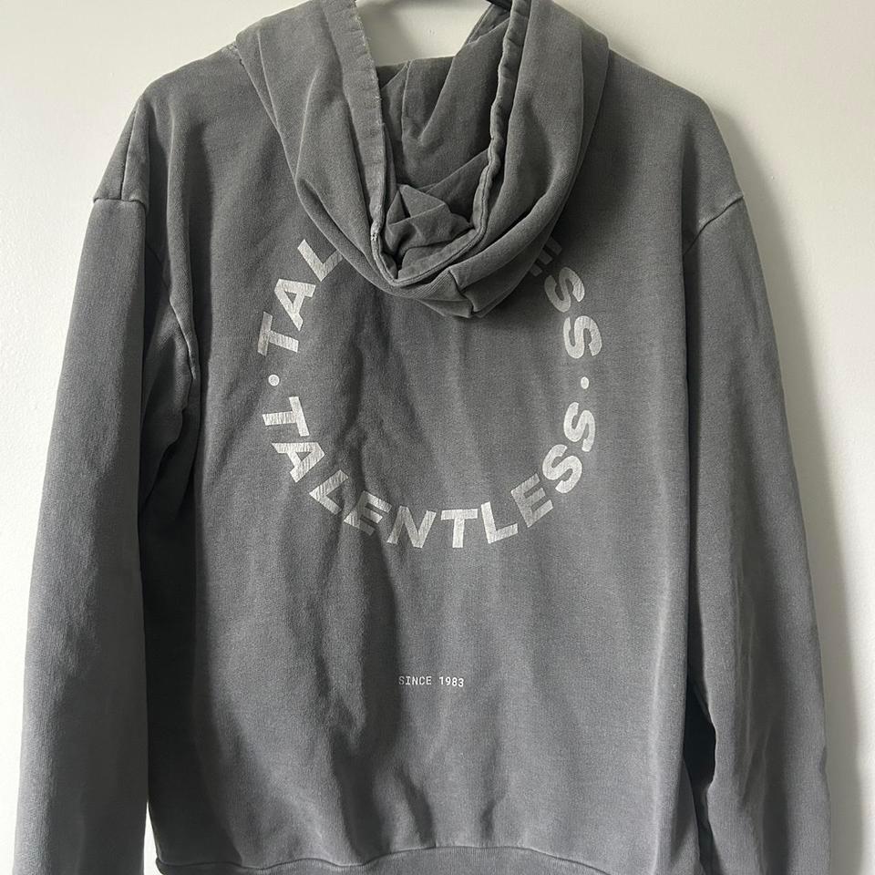 Talentless Grey Distressed Hoodie Sm 2b0f 4