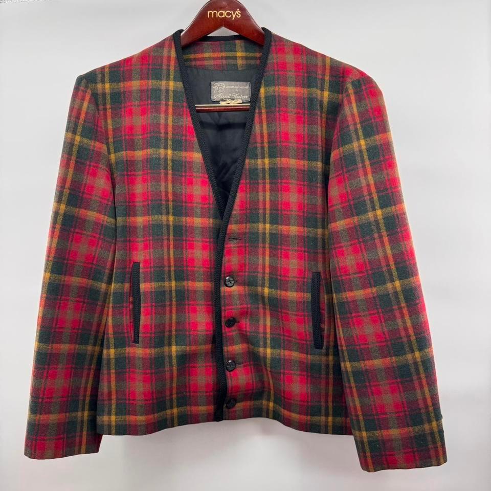 Vintage Merrill Woolens Womens Plaid