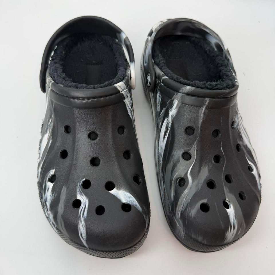 Black White Mens Crocs Classic Fa81 2