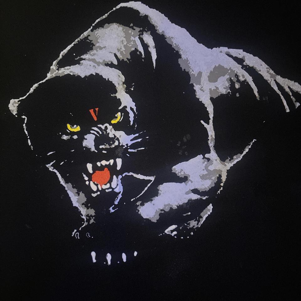 Vlone Black Panther Cropped Hoodie 819c 2