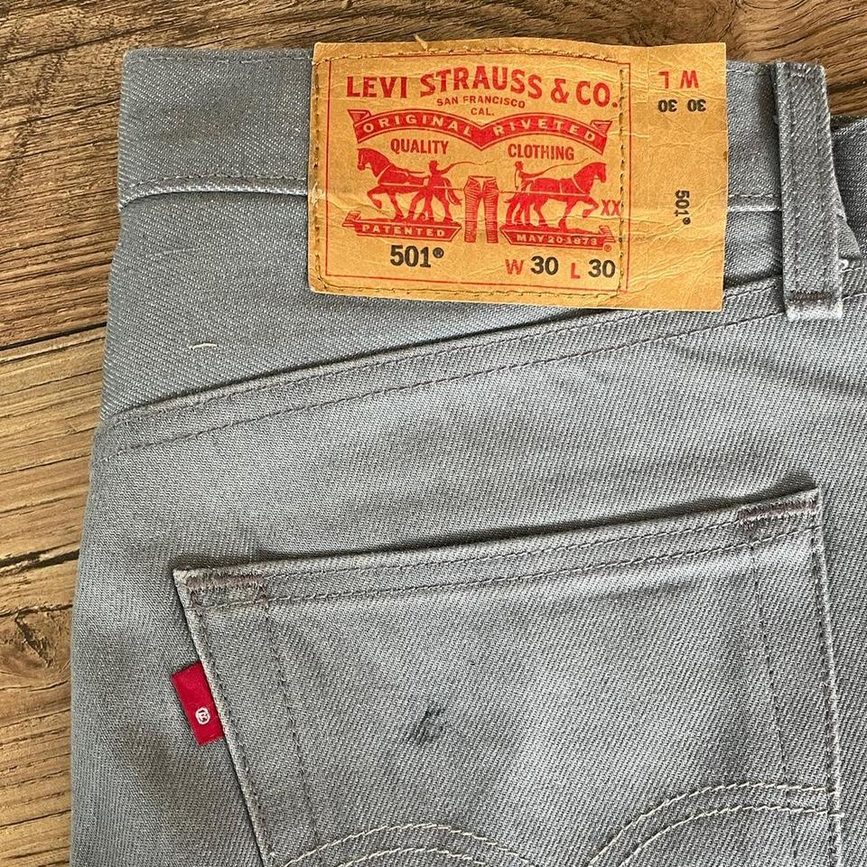 Levis 501 Grey Jeans Size C9bb 2