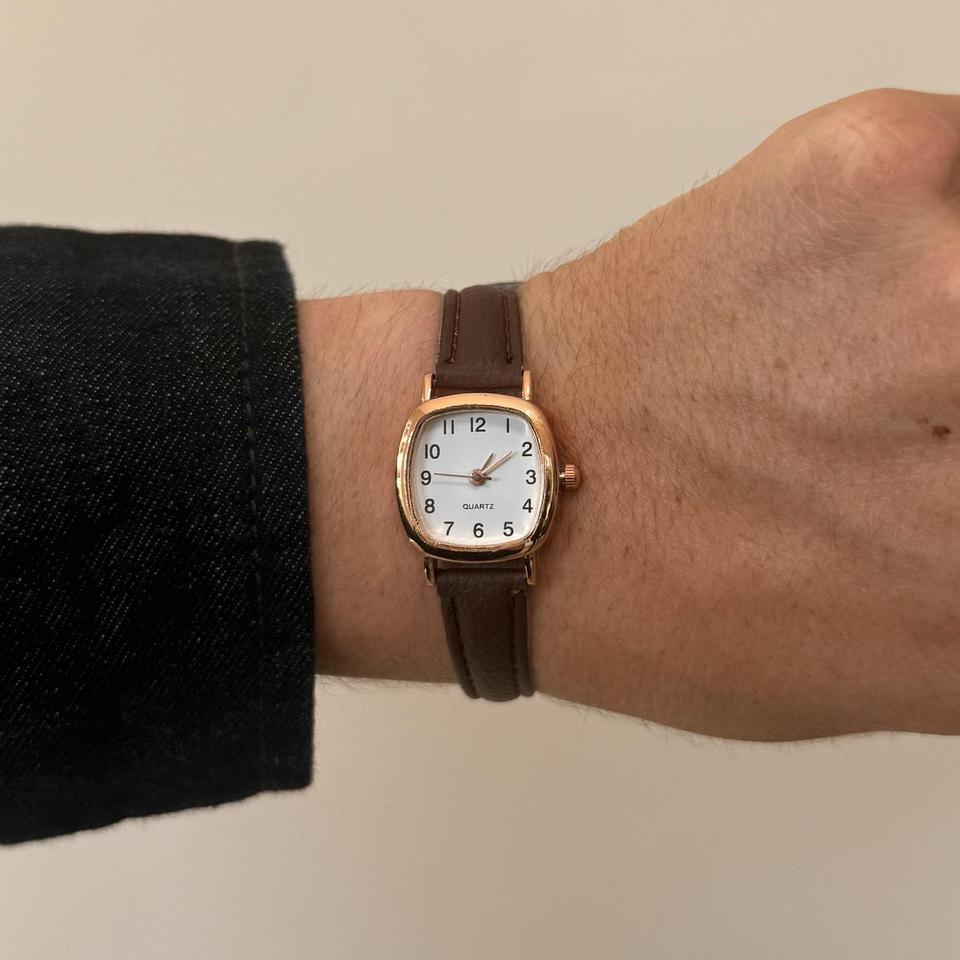 Y2k Rose Gold Quartz Watch C6af