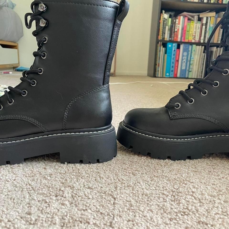 Target Vegan Leather Womens Combat 5aa3 5