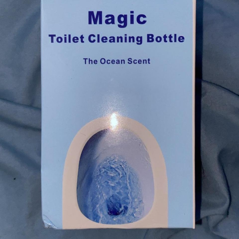 Blue And Yellow Toilet Cleaning 583b