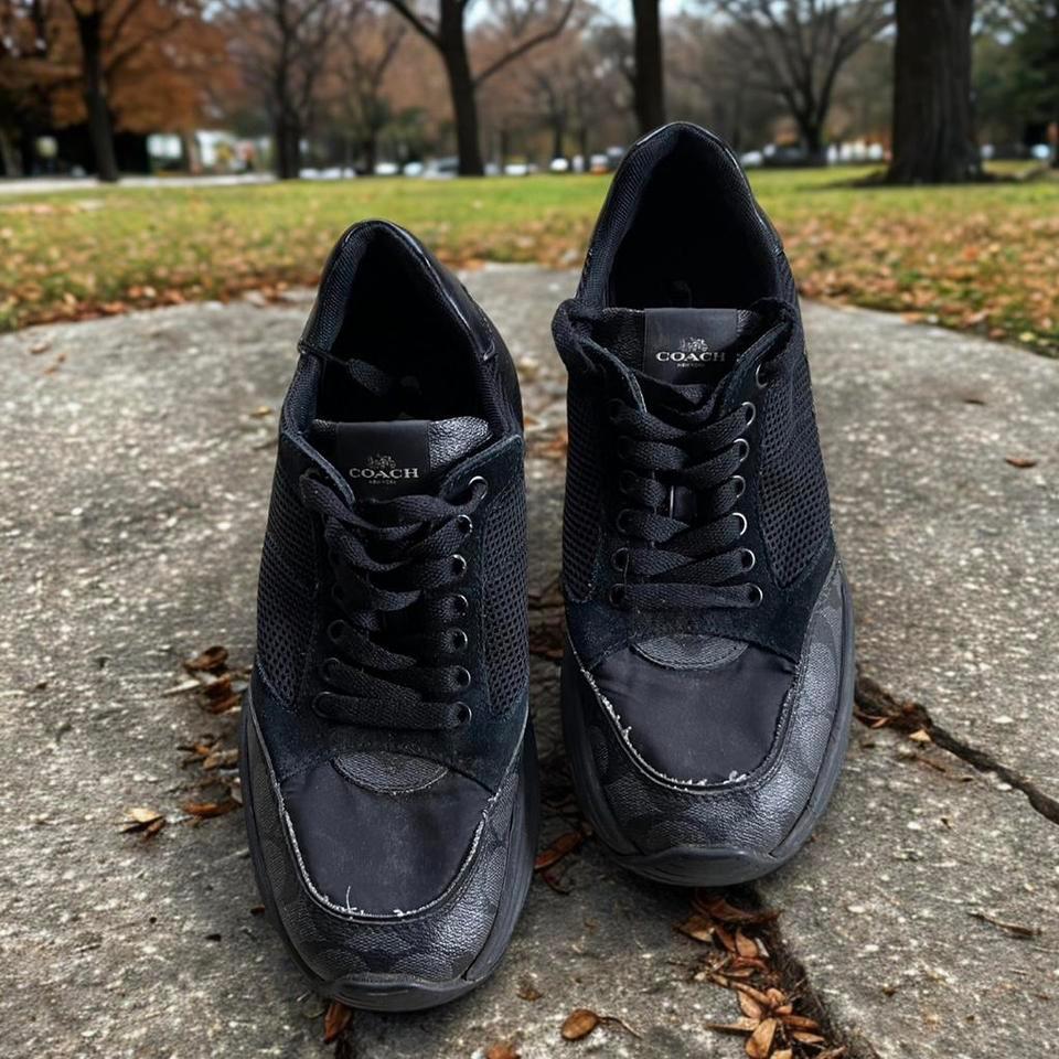 Mens Coach Black And Gray