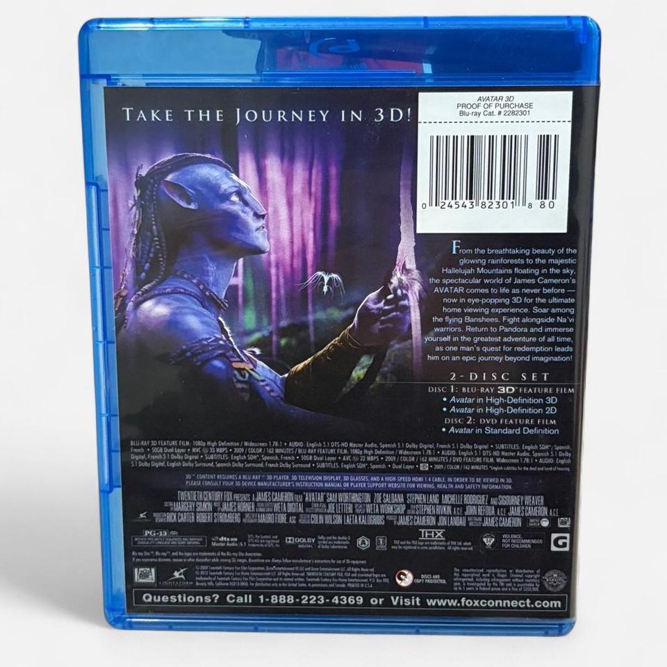 Avatar 3d Blu Ray Dvd Obo 2