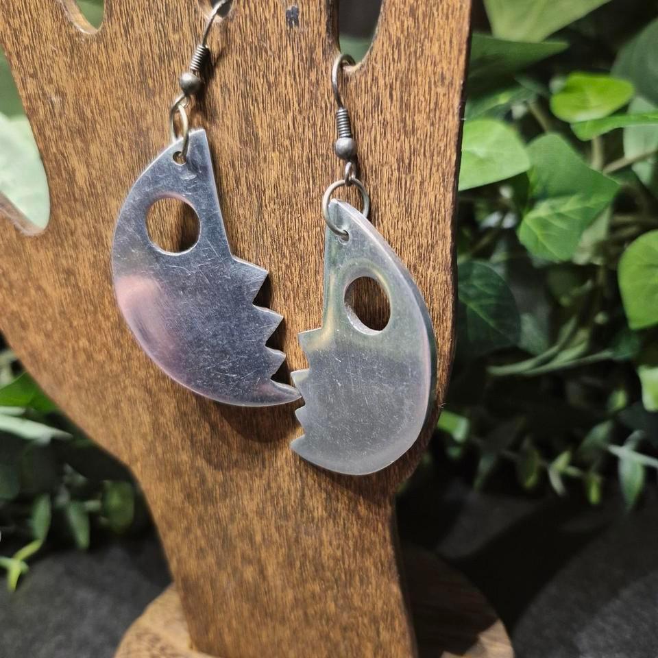 Abstract Silver Dangle Earrings 6c29 2