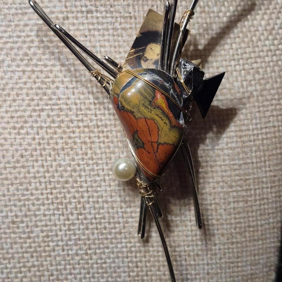 Unique Abstract Art Brooch Fa78 3
