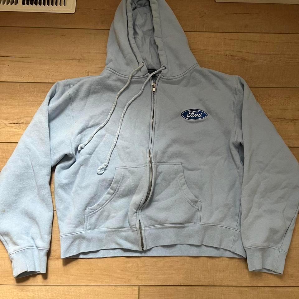 Ford Blue Zip Up Hoodie A329