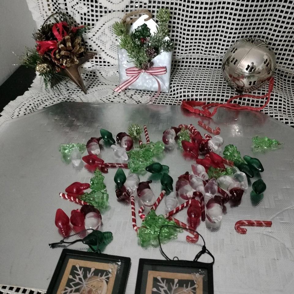 Christmas Glass Hanging Metal 4