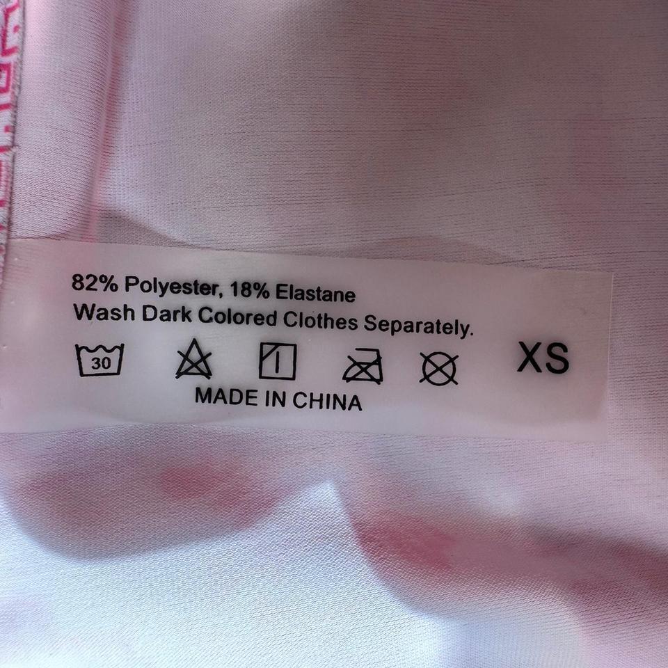 Pink And White Bikini Set 2173 2