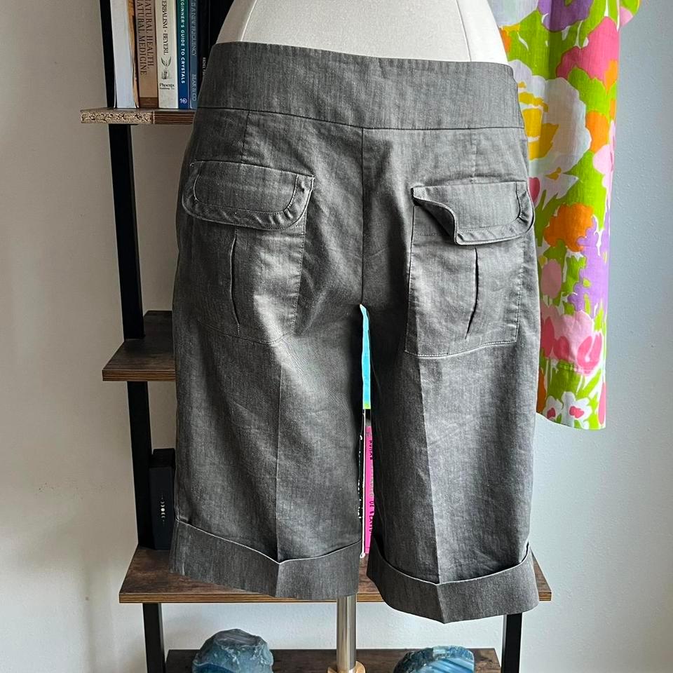 Vintage 00s Y2k Gray Linen B806 5