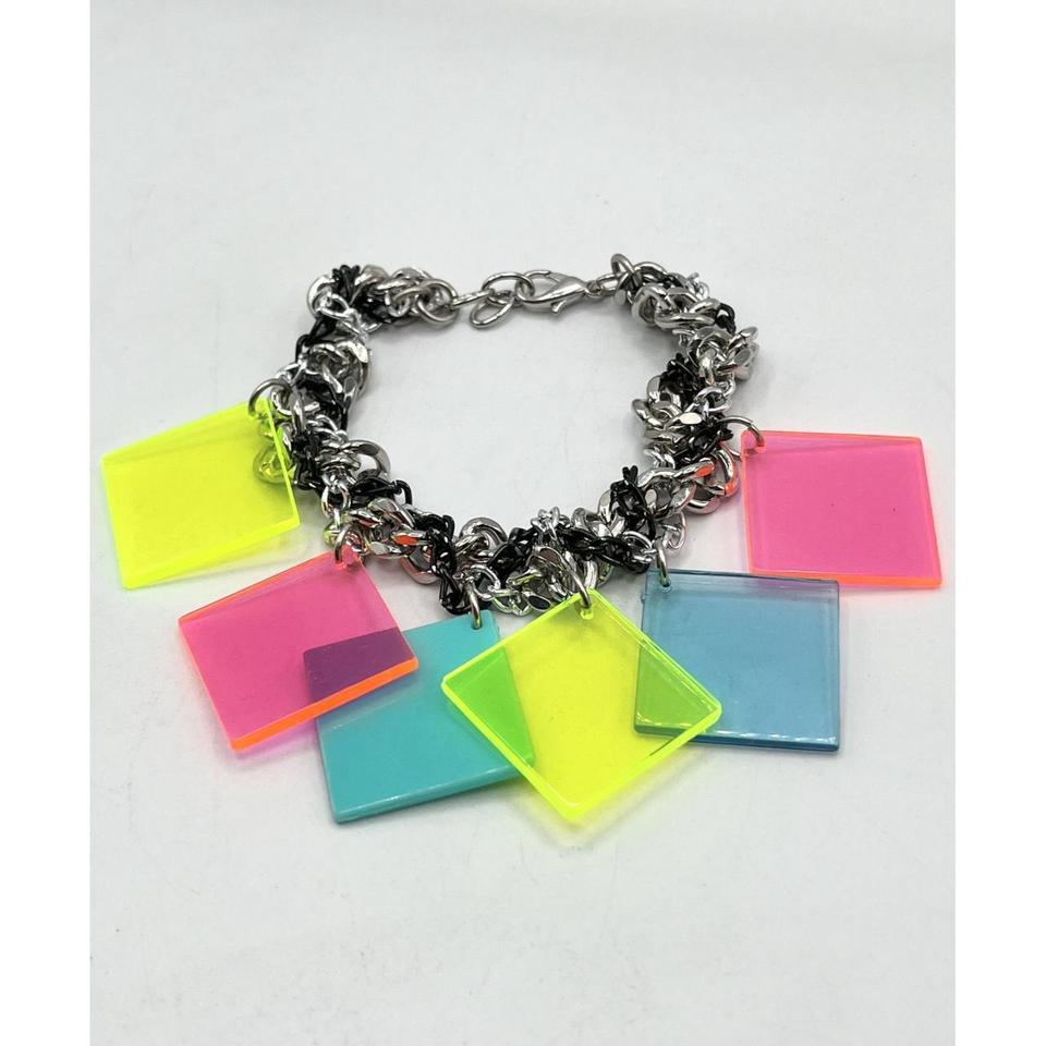 Vintage Plexiglass Lucite Chain Charm