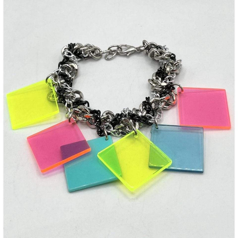 Multi Chain Plexiglass Lucite Charm 2