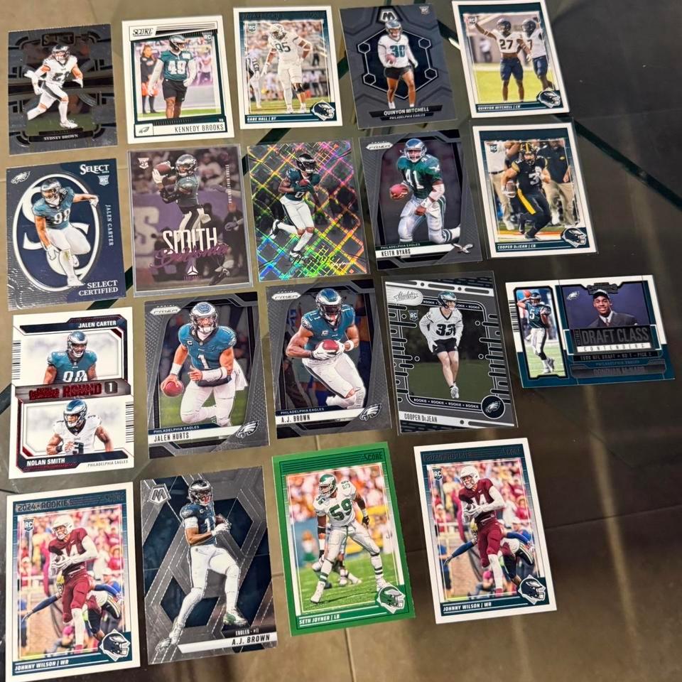 19 Card Lot Philadelphia Eagles Cab9
