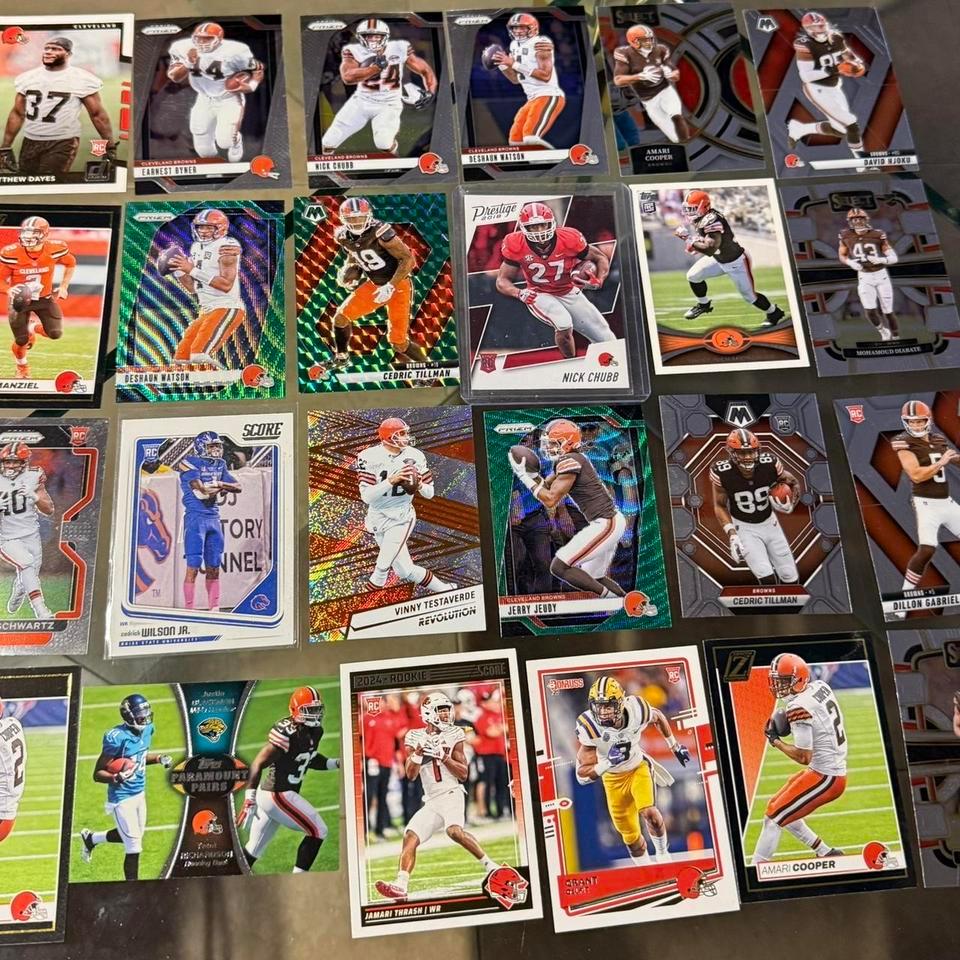 24 Card Lot Cleveland Browns 237b