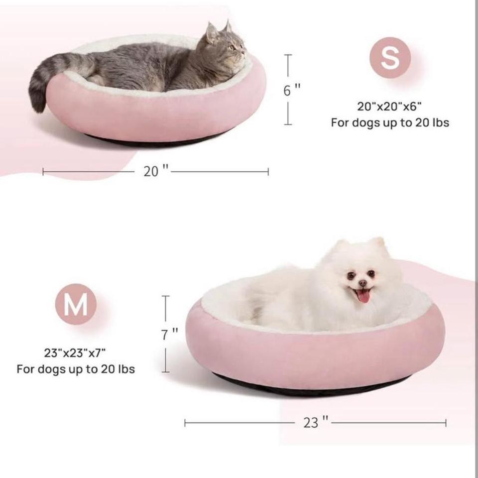 New Pinkwhite Donut Bed For 2