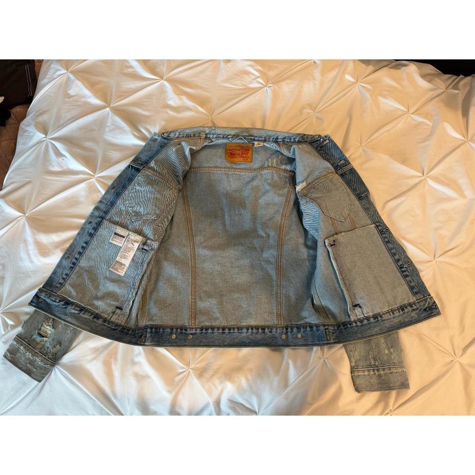 Levis Blue Distressed Denim Jacket F896 2