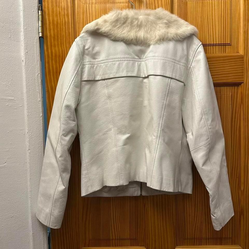 Vintage Wilsons Leather White Leather B58a 4