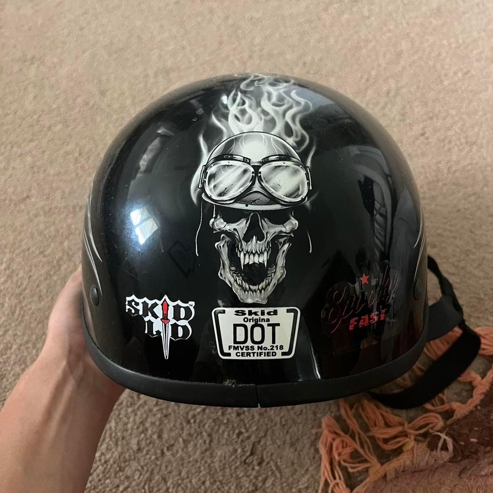 Vintage Harley Davidson Helmet Skull 2