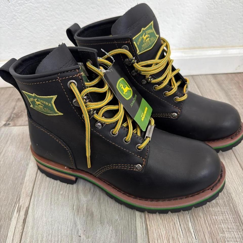 Skechers John Deere Black Leather 8b2b 2